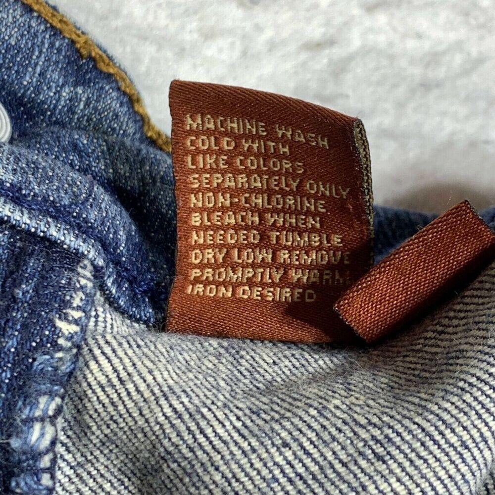 dELiAs Reese Bootcut Flap Rear Pocket Denim Jeans Blue Womens Size 19/20 90s Y2K - Picture 10 of 12